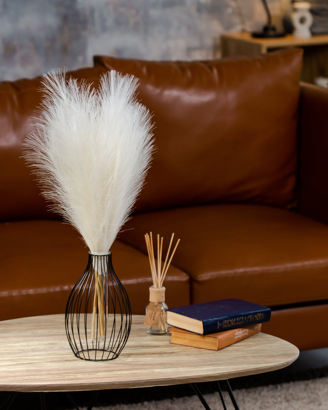 FAUX PAMPAS GRASS - Beige