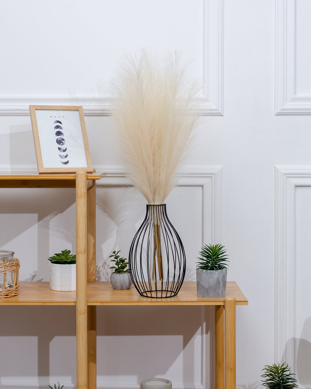 FAUX PAMPAS GRASS - Beige