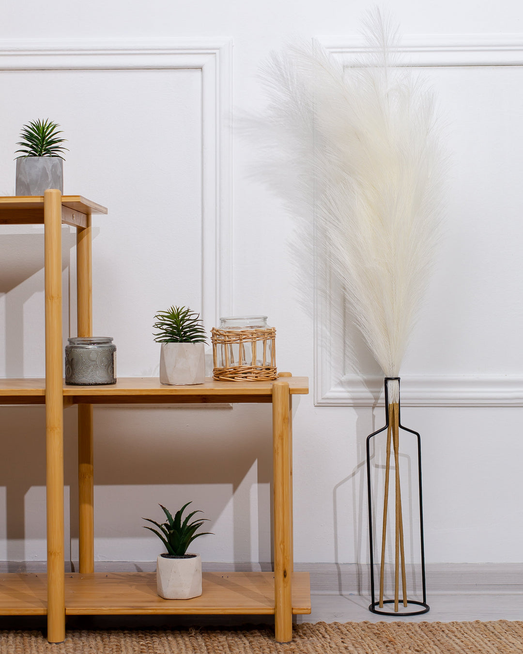 FAUX PAMPAS GRASS - Grey