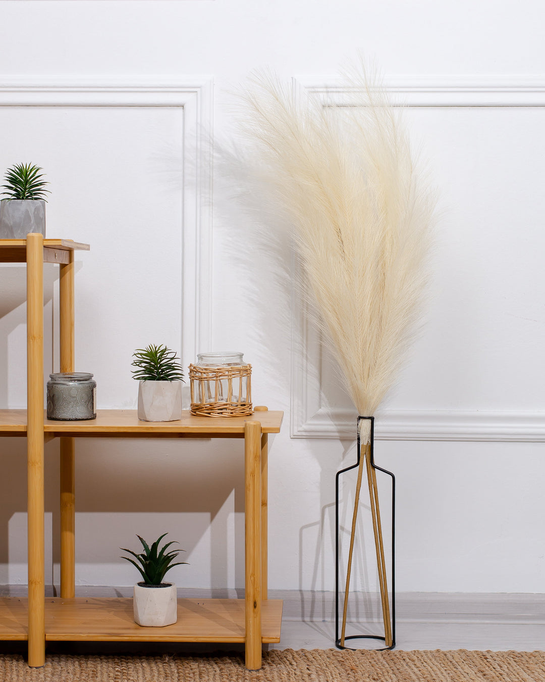 FAUX PAMPAS GRASS - Beige