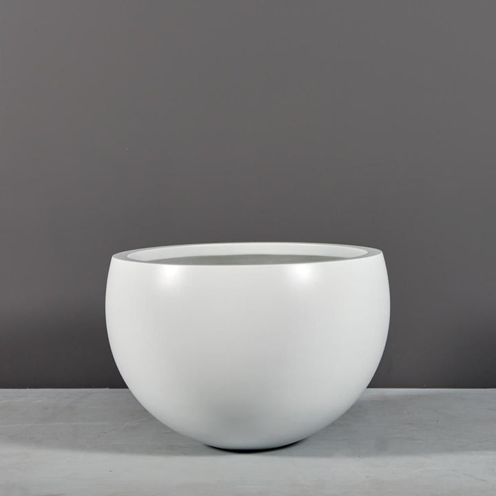 Jay Scotts Fiberglass Tarragona Tapered Bowl Planter - (18" - 30" Wide)